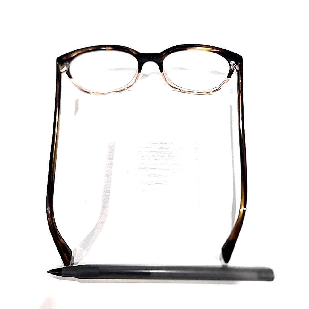 Warby Parker Laurel 615 Brown Clear Fade Round Unisex Eyeglasses Frame 52-17 140 View 3